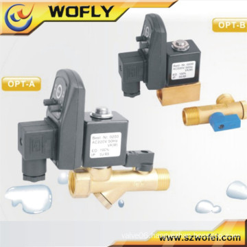 OPT A/B 2/2 way direct-acting electronic drain valve
